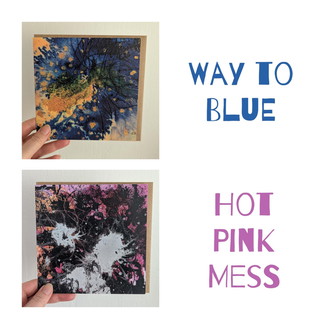 Abstract art cards (pack of 4 cards)