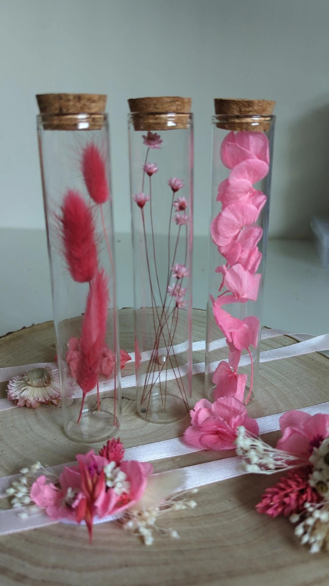 Fioles en verre - Pink 4 Trio
