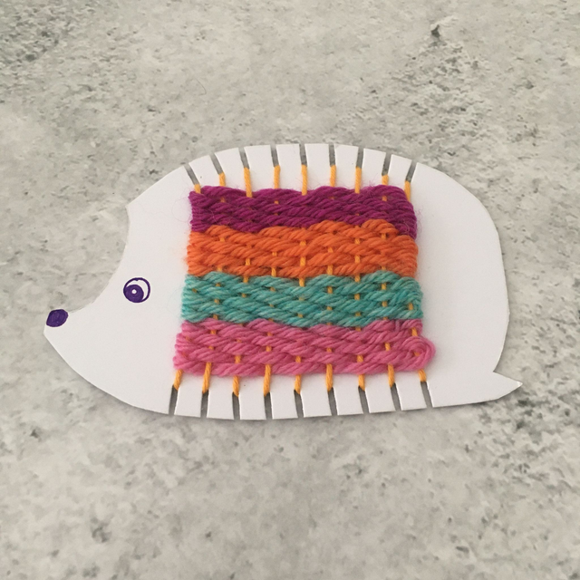 Kids Craft Kit: Learn to Weave, Hedgehog