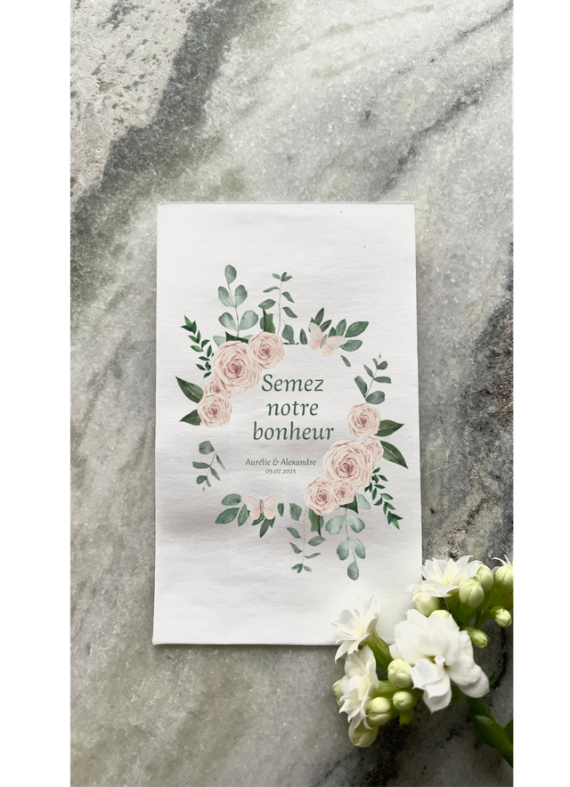 Sachet de graines &quot;Léa&quot; - Personnalisable