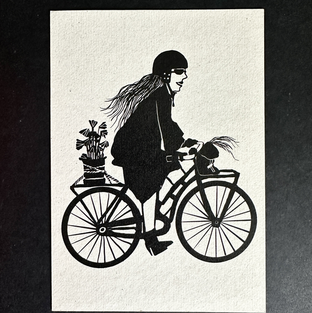 Flower Lady Cyclist 