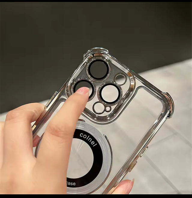 Carcasa Transp. Borde Negro iphone 16E