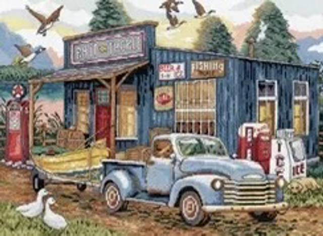 Design Works Bait and Tackle Counted Cross Stitch Kit