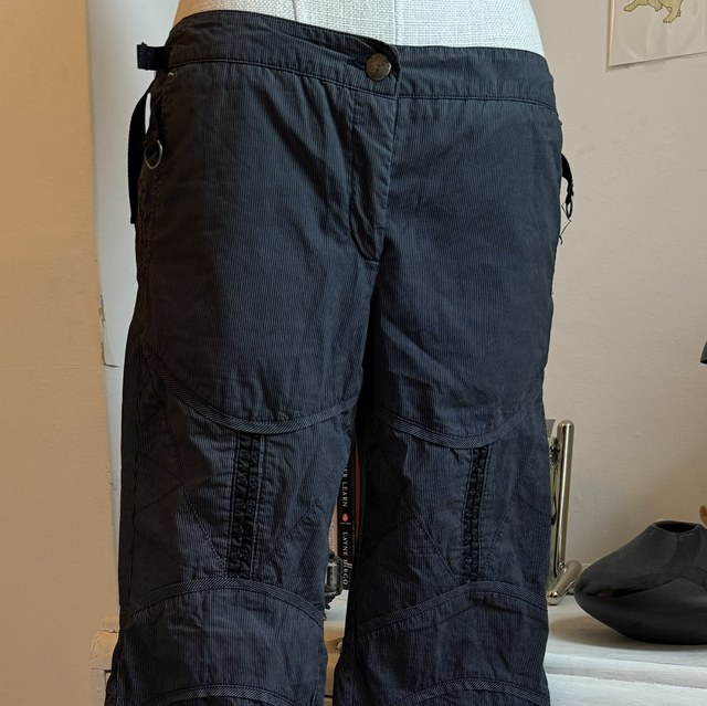 C.N.C Costume National Pinstripe trousers with hook and eye