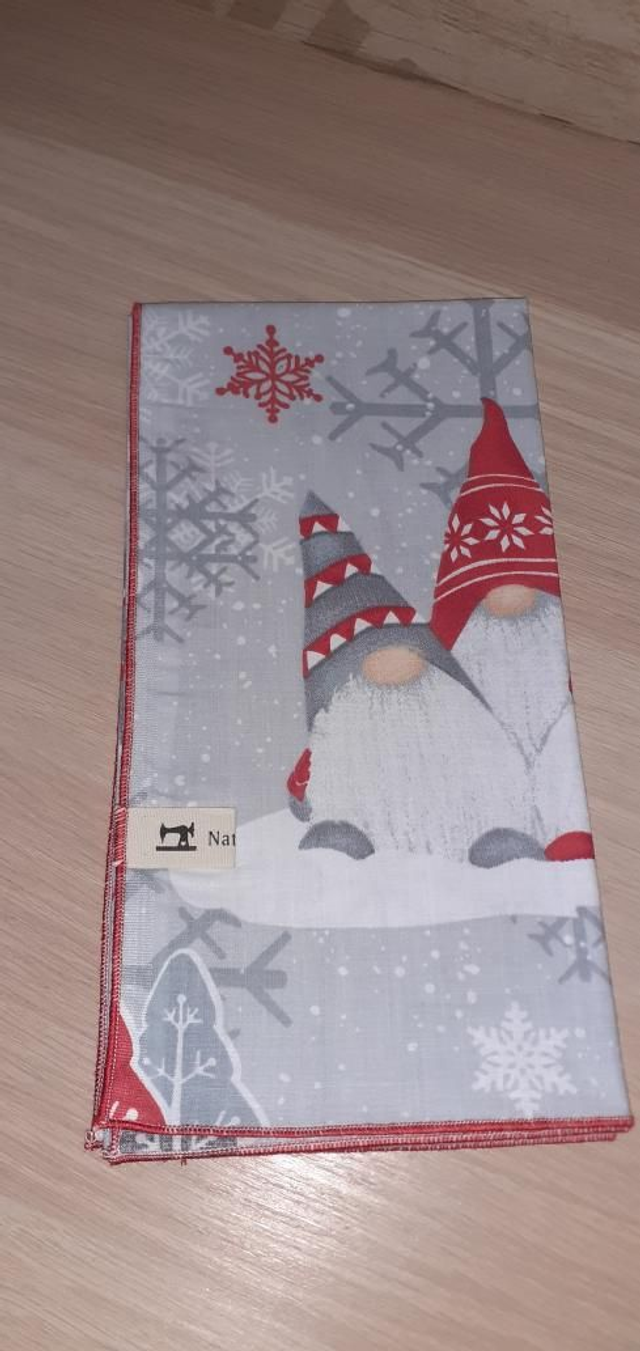 Furoshiki Emballage Cadeau Réutilisable Gnomes Rouge