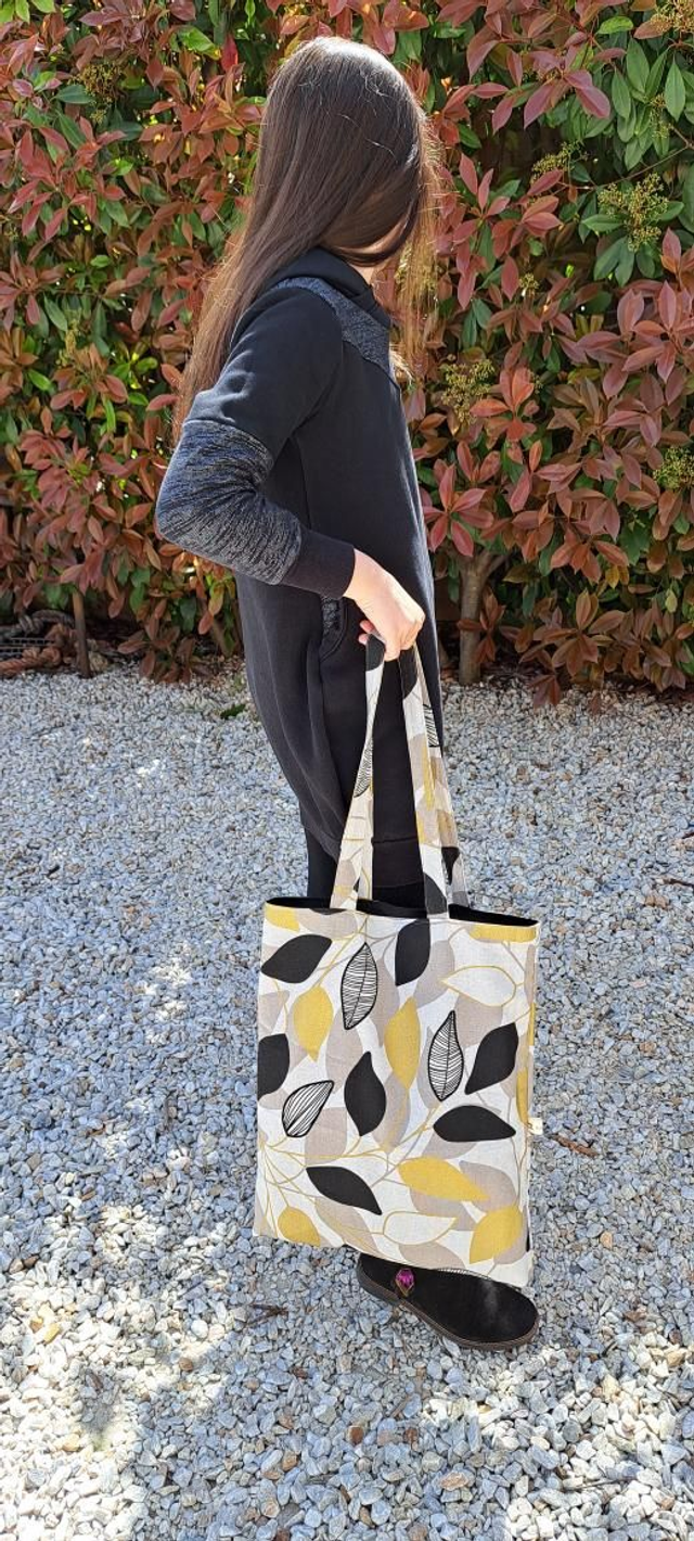 Tote bag feuilles