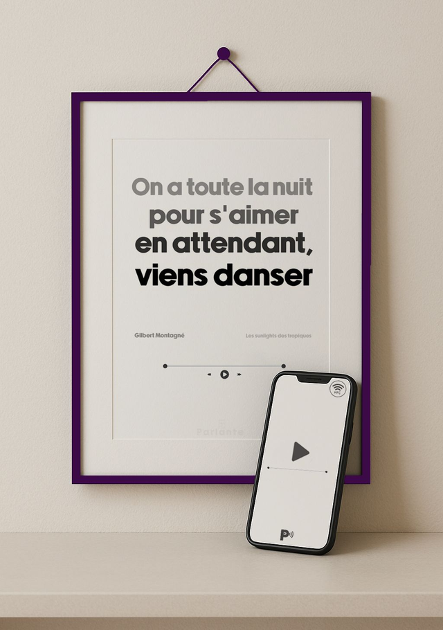 Affiche musique interactive Gilbert Montagné | Sous les sunlights des tropiques (audio inclus)