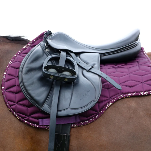 Hy Enchanted Collection Saddle Pad - PLUM/ROSE GOLD PONY