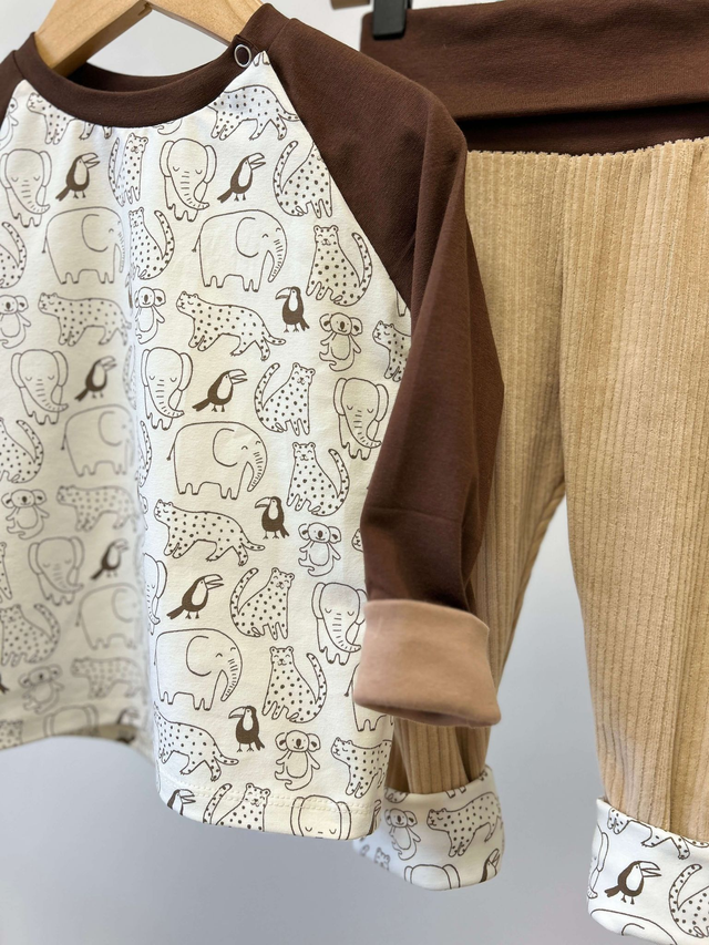 T-shirt manches longues «Animaux doux»