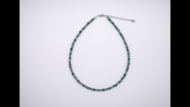 Collier en agate mousse