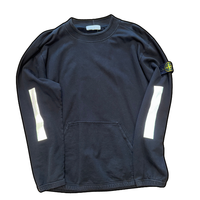 Stone Island Reflective Jumper Black - L