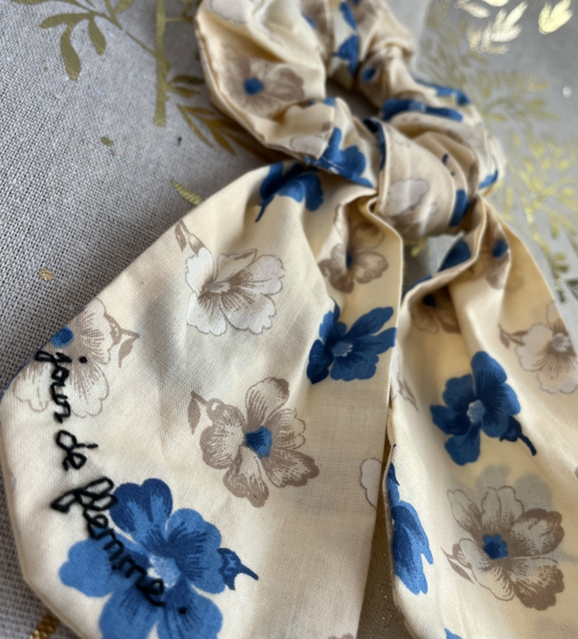 Foulchie Jour de Flemme (fleurs bleues)