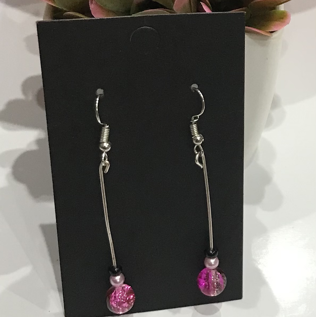 Pink Dangling Earrings - PDE06