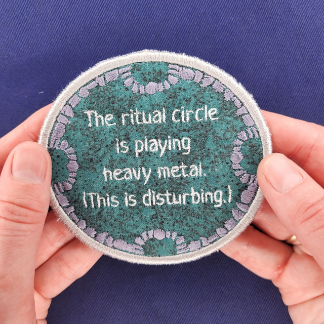 The Ritual Circle - Renewal 1123 Embroidered Iron-On Patch