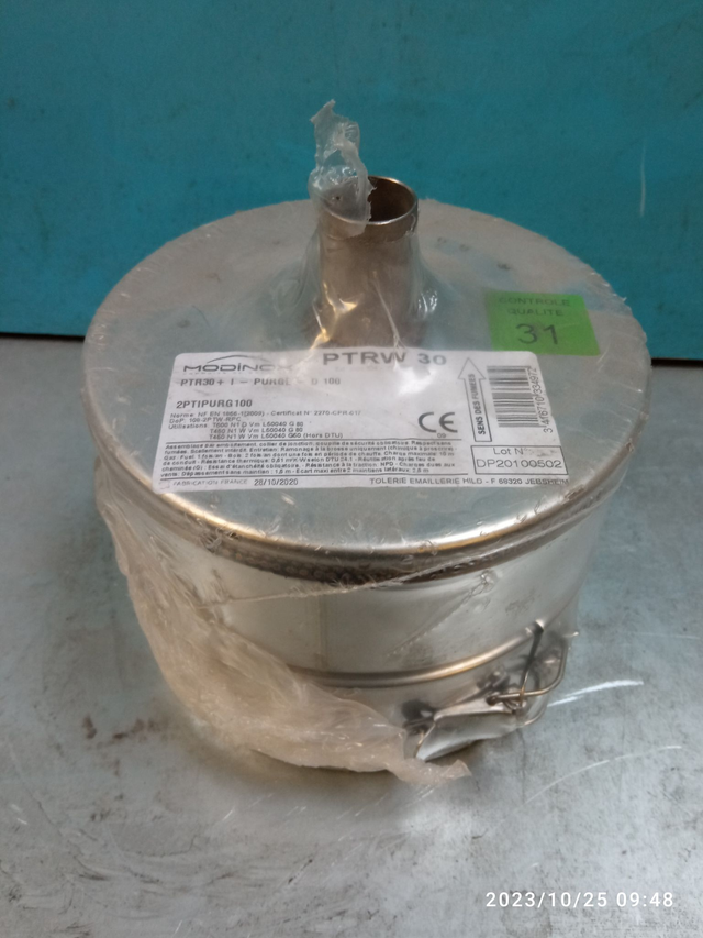 PTR30 - purge avec collier D100 - 2PTIPURG100 