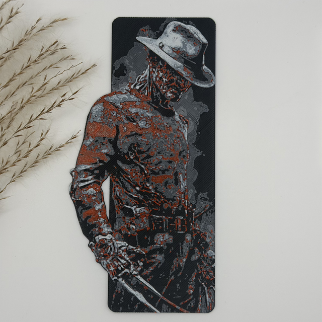 Freddy Krueger 3D Printed Bookmark – A Nightmare on Elm Street