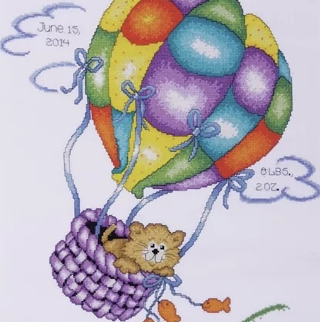 Design Works Crafts Up, Up and Away Counted Cross Stitch Kit