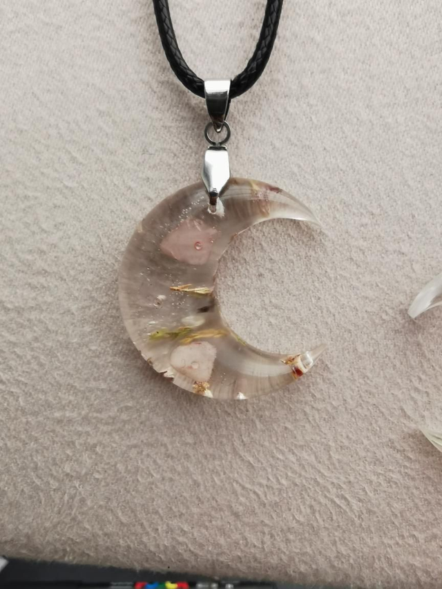 Moon bruyère &amp; quartz rose 