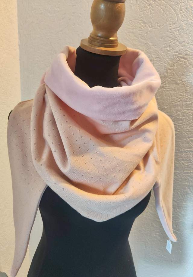 Chèche chaude rose nude 