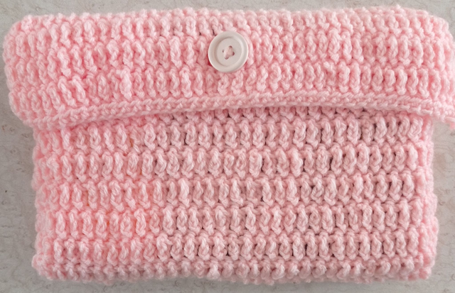 Pochette livre broché rose