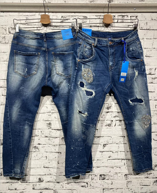 💙 Jeans „Scull“