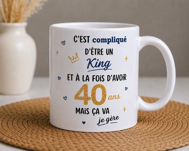 Mug anniversaire 40-49 ans King
