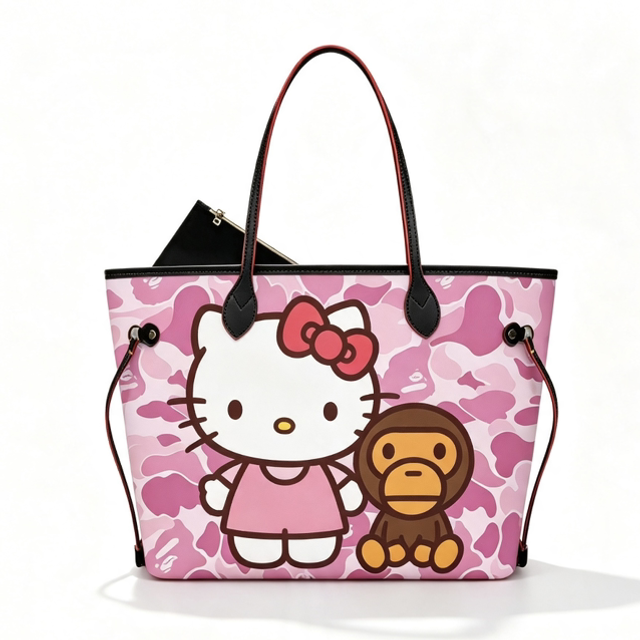 BM x HK Pink Camo Tote Bag