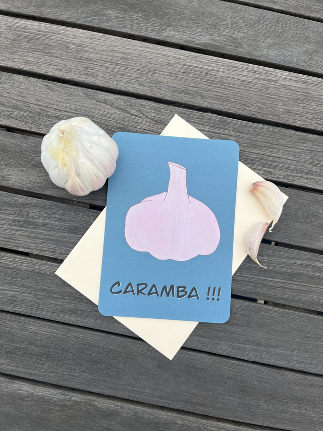 Carte de vœux &quot;Ail Caramba !&quot;