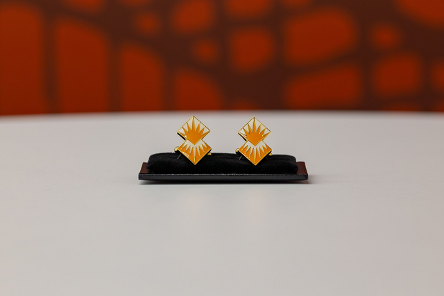 University of Sunderland cufflinks (Powder Butterfly)