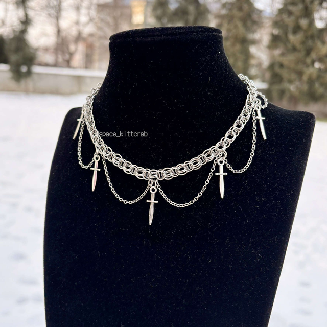 Maxima chain maille necklace