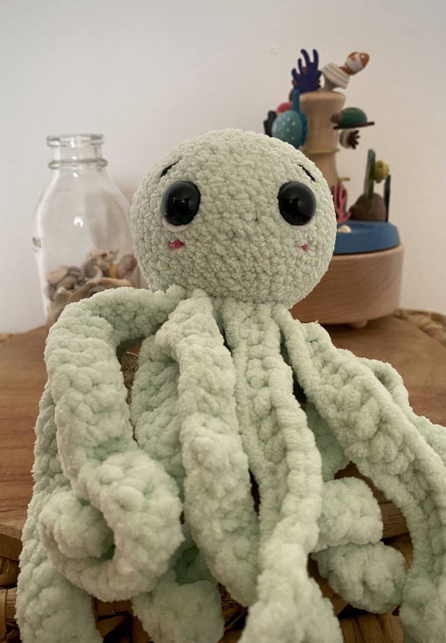 Poulpe taille L vert menthe