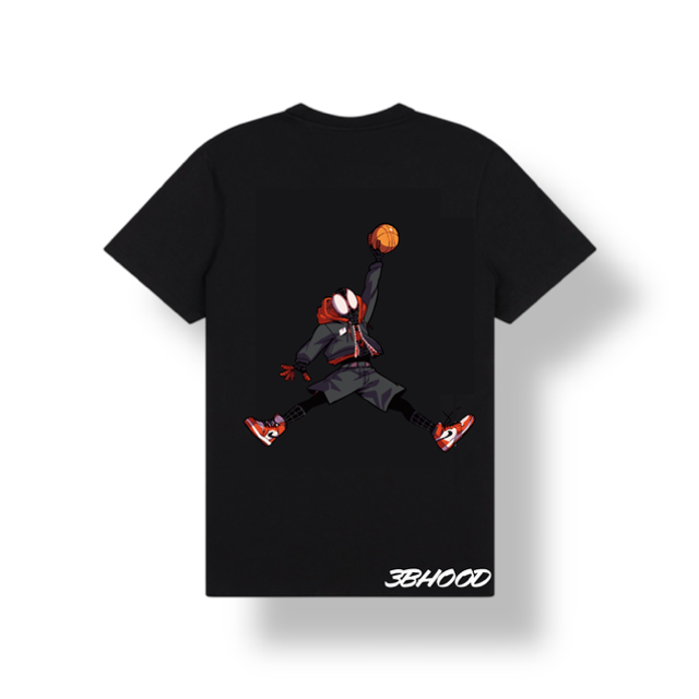 Spiderman Miles Black T Shirt