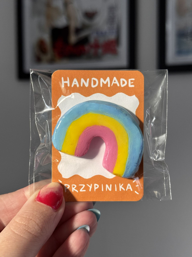 Tęcza 🌈 - Przypinka