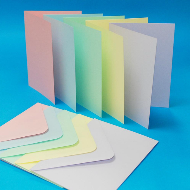 C6 Pastel Cards &amp; Envelopes Pack