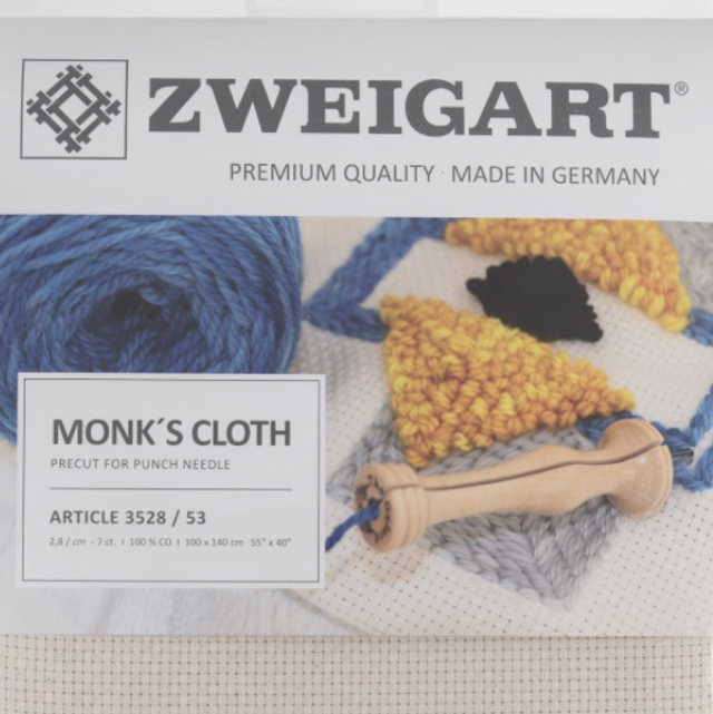 Needlecraft Fabric: Monk&#039;s Cloth: 7 Count: 1m x 140cm: Natural