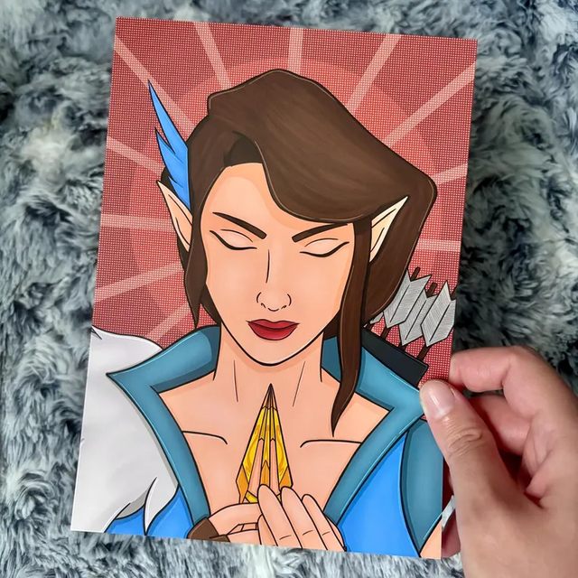 Vex'ahlia Critical Role Vox Machina A5 Portrait Print