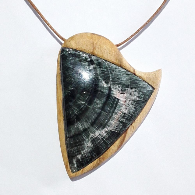 Seraphinite Palo Santo Necklace 