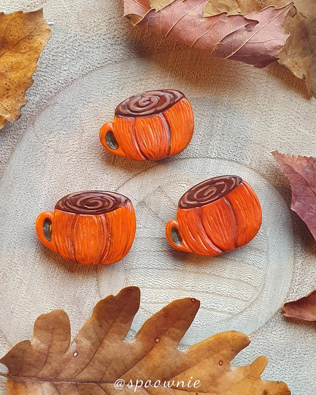 Magnets Mugs en forme de Citrouille 