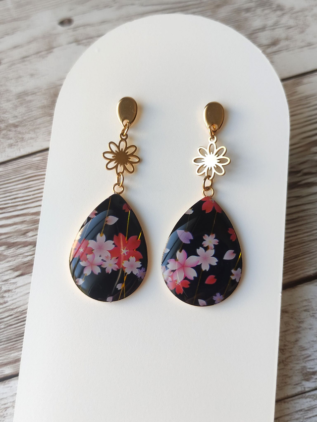 Boucles &quot;Aurore&quot; Japon acier inoxydable