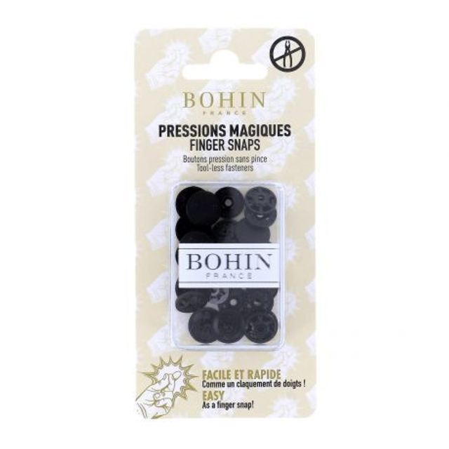 Pressions magiques BOHIN Noir 13mm