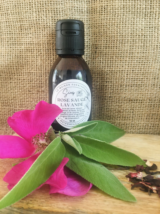 Sirops de fleurs fraiches : Sauge Lavande et Rose