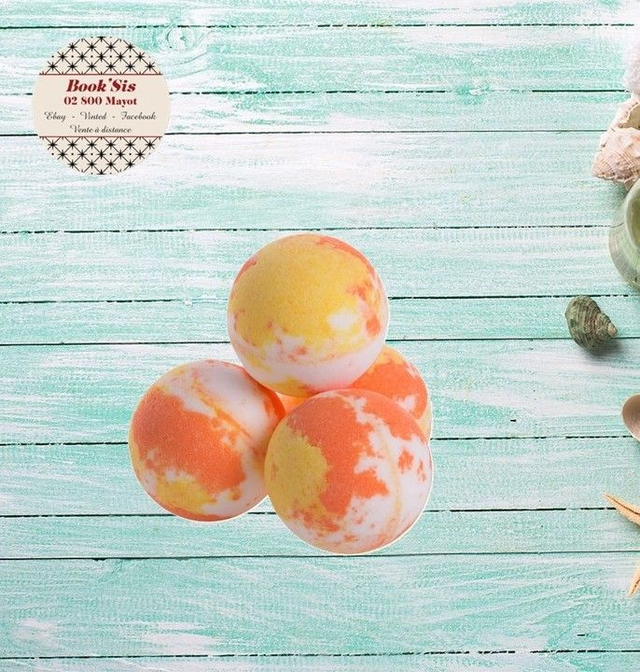 Bombe de bain 125 gr " Pêche "