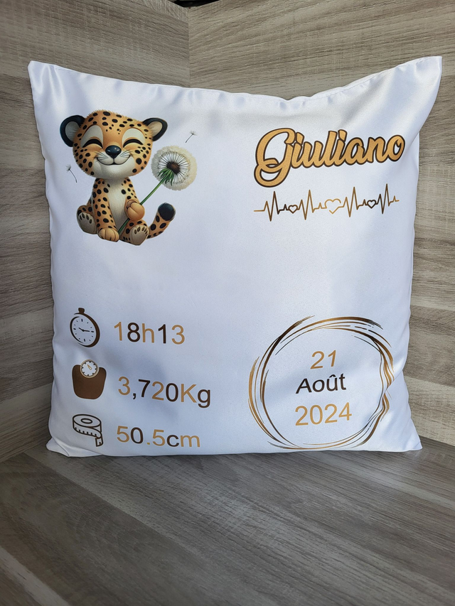 Housse de coussin seul Personnalisable  40x40cm