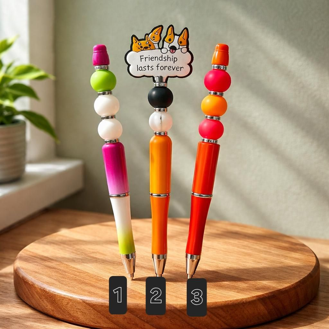 Character bead Pen