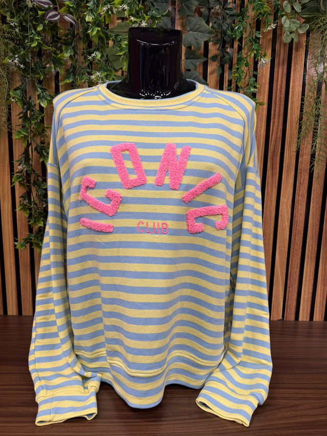 Sweater Iconic - geel/lichtblauw