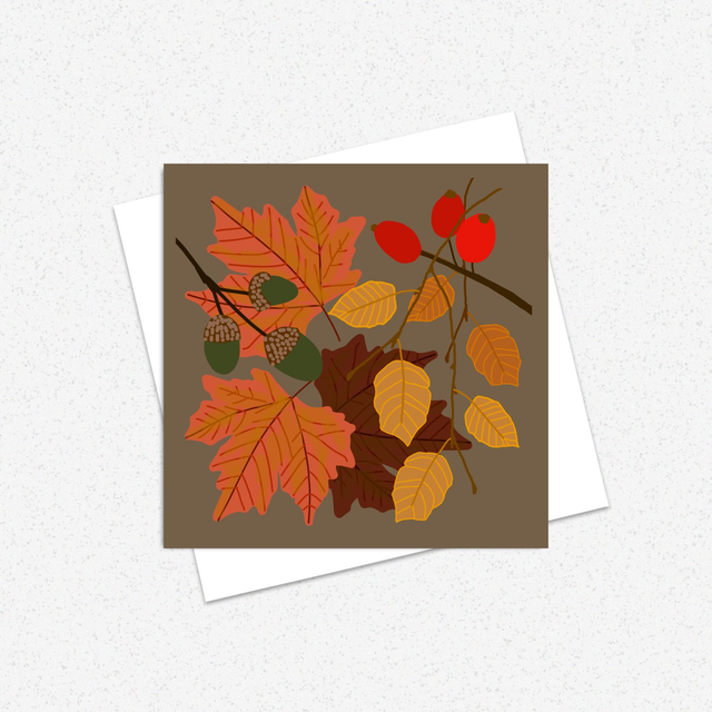 Autumn Leaves Greeting Card