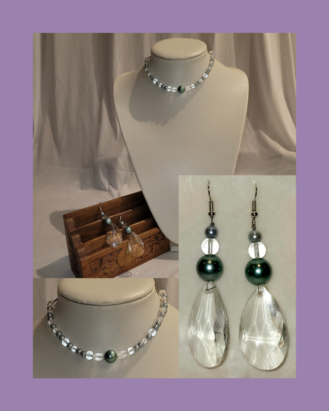 Beaded Chandelier Jewellery Set