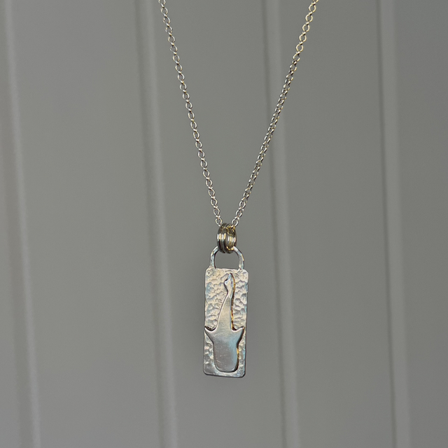 Whale Shark Hammered Necklace