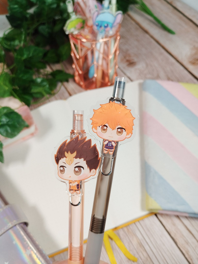 Bolígrafo/Pen Haikyuu - Hinata, Nishinoya