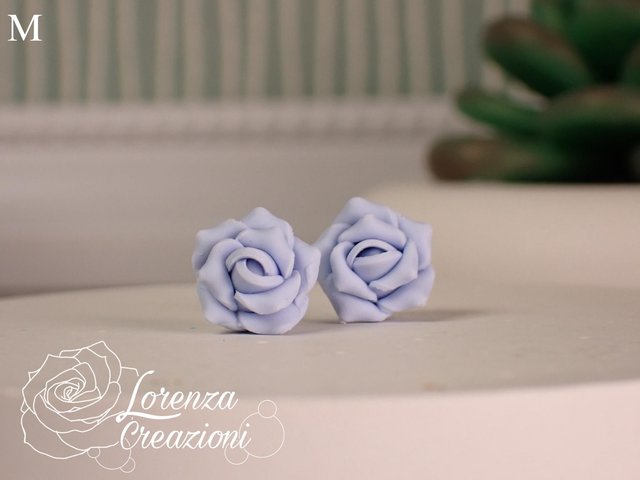 Orecchini a lobo serenity blue